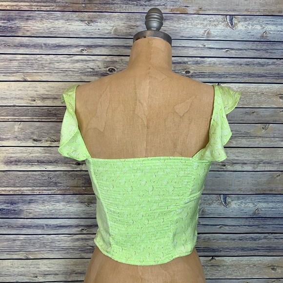 Free people cropped top green size xs - Picture 4 of 8